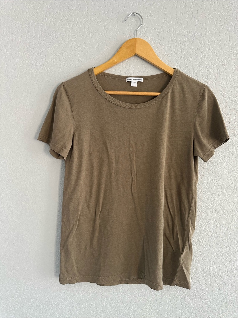 James Perse Standard Palm Tree Graphic Tee Brown Size 1 Made in USA